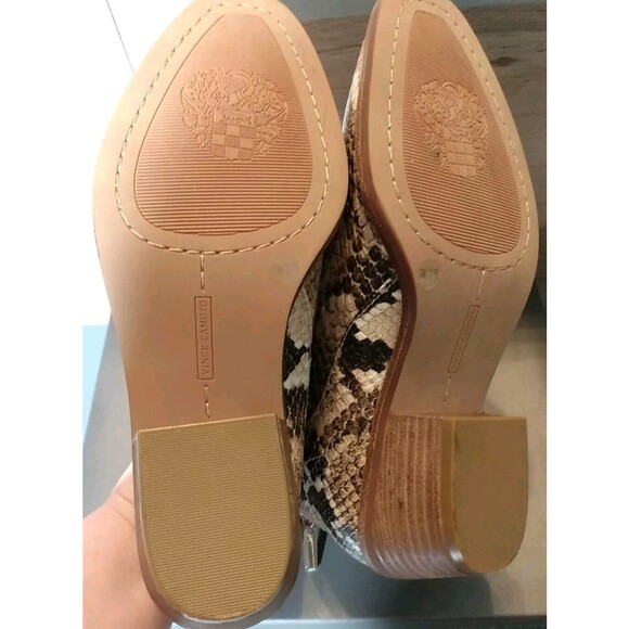 vince camuto Women Abrinna Shortbread Desert Python Zip Bootie Size‎ 7M - Picture 5 of 8